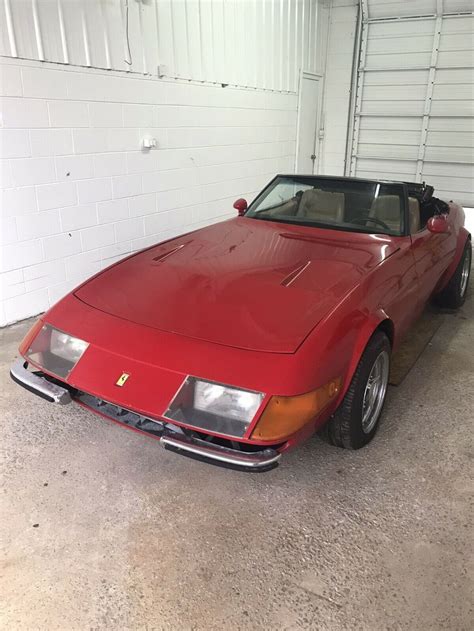 1973 ferrari 365 gts 4 daytona replica built in 1990. 1972 Ferrari Daytona replica Coupe Red RWD Automatic for sale - Ferrari Daytona replica 1972 for ...