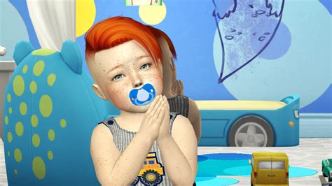 Anto Spark Hair Kids And Toddler Version Redheadsims Cc