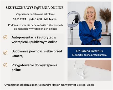 autoprezentacja w wystąpieniach online ms teams aktualności instytut neofilologii ubb