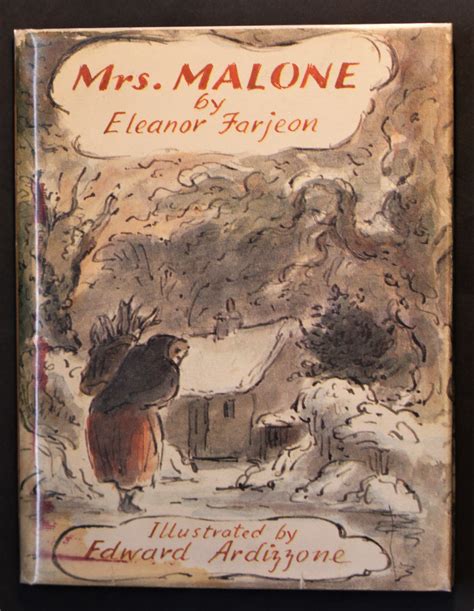 Mrs Malone Illustrated By Edward Ardizzone By Farjeon Eleanor David Miles Books
