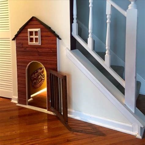 41 Amazing And Cute Dog House Under Stairs Dogmale Dog Houses