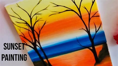 Summer Art Activity For Kids 1 Easy Painting Ideas For Kids Sunset