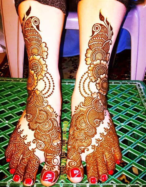Beautiful Bridal Mehndi Designs For Legs Stylish Dulhan