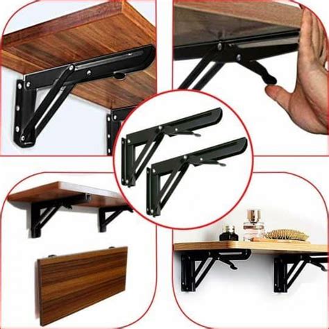 Folding adjustable wall mounted durable bearing shelf bracket diy table tpki. Table Leg - Wall Mounting Table/Shelf Folding Brackets ...