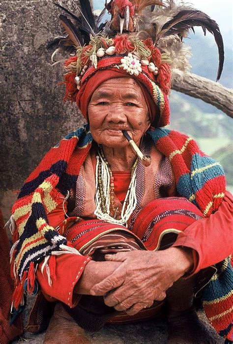 An Ifugao Woman In Her 90s Wearing Traditional Clothing Banaue We