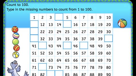 Complete The Chart Counting 1 100 Anywhere Teacher