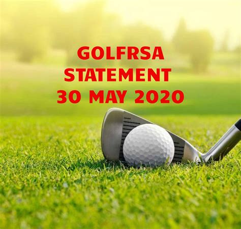 golfrsa statement 30 may 2020 golf rsa