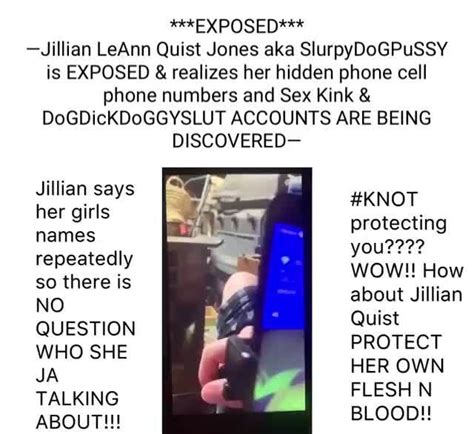 Exposed Jillian Leann Quist Jones Aka Slurpydogpussy Is Exposed