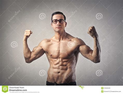 Strong handsome man stock photo. Image of mutation, masculine - 39495226