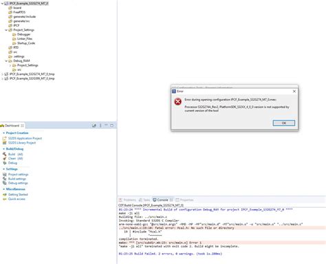 Solved Ipcf V48 Demo App Build Failed With S32ds 34 Based On Sdk