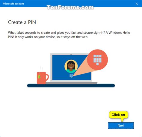Add Pin To Your Account In Windows 10 Tutorials