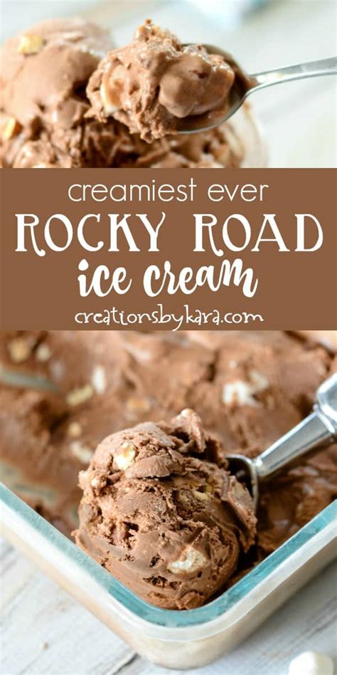 Submitted 1 day ago by coldplums. Rocky Road Ice Cream Recipe - Creations by Kara