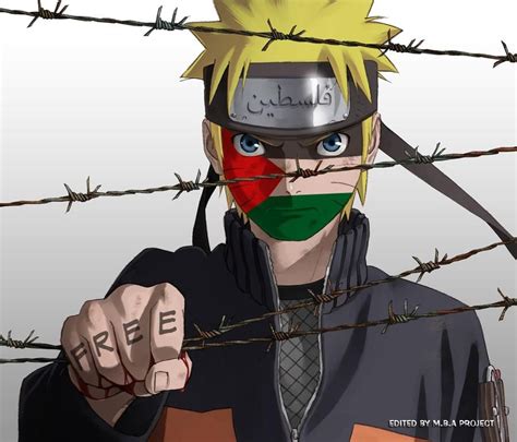 Naruto Palestine By Mbaproject On Deviantart Palestine Art Anime