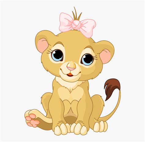 Baby Girl Lion Cartoon Baby Lion Cartoon Free Transparent Clipart