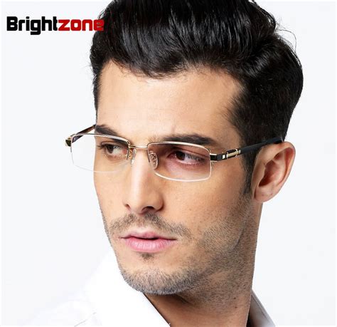 Men S Titanium Eyeglasses Big Size Half Rim 8001 Fuzweb