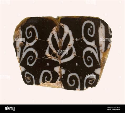 Ancient Egyptian Fragment Of A Floral Inlay Ptolemaic Period Roman Period 1st Century Bc 1st