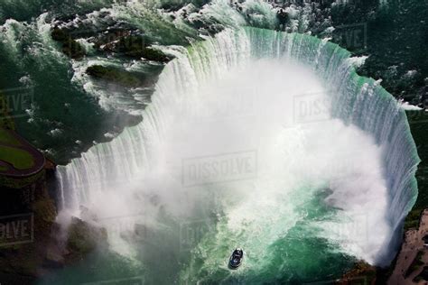 Aerial View Of Niagara Falls Ontario Canada Stock Photo Dissolve