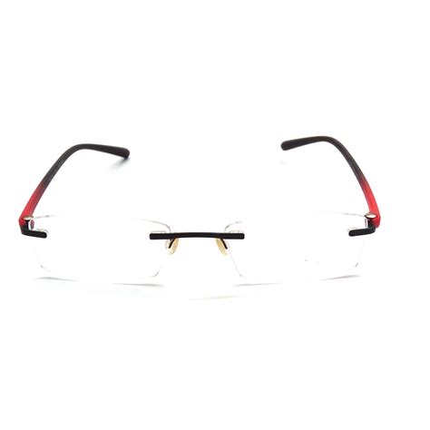 Premium Red Rimless Computer Glasses F001rd Buy Glasses Online
