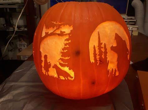 Be Aware Of The Wolves Pumpkin Pumpkin Carving Pumpkin Diy Projects