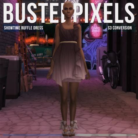 Busted Pixels Showtime Ruffle Dress S3 Conversion Base Game