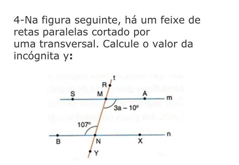 Exercícios Retas Paralelas Cortadas Por Uma Transversal EDUBRAINAZ