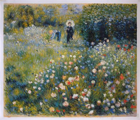 Summer Landscape Woman With A Parasol In A Garden