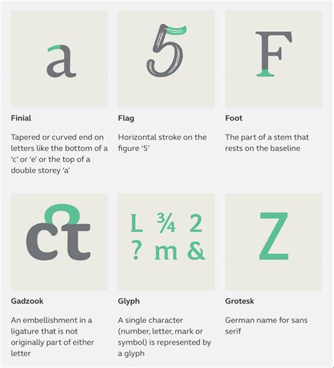 Typography Terms Poster The A Z Of Typographic Terms Infographic