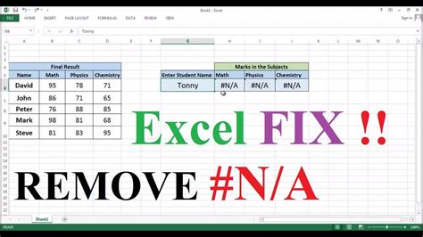 Remove The N A Error From VLOOKUP In Excel YouTube