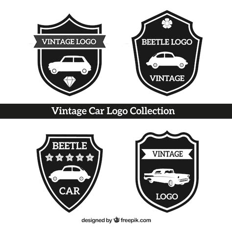 Vintage Car Logo Collection Vector Free Download