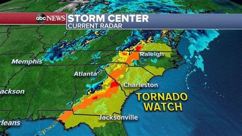 Severe Weather Set To Strike East Coast Damaging Winds Expected