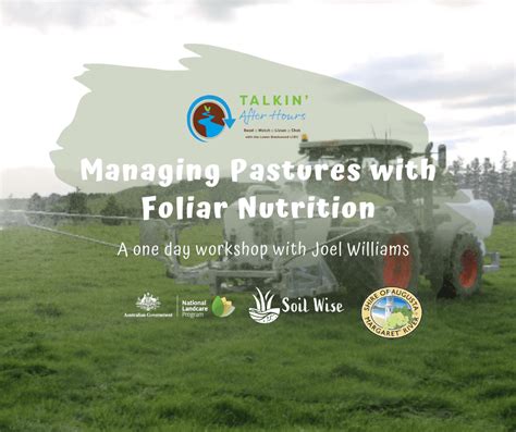 Managing Pastures With Foliar Nutrition Lower Blackwood Lcdc