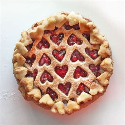 tart cherry with heart shaped pie crust pie crust designs decorative pie crust food