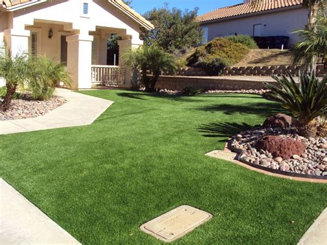 Backyard Landscape Design With Artificial Grass Domainsenturin