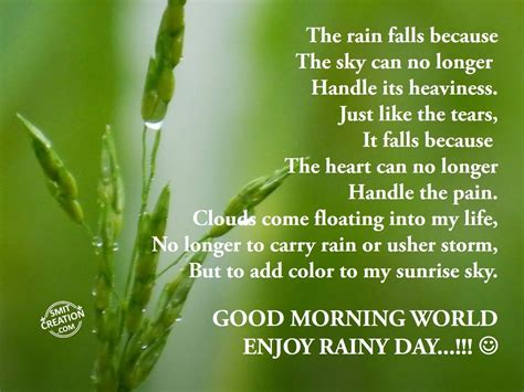 √ Inspirational Good Morning Rainy Day Quotes
