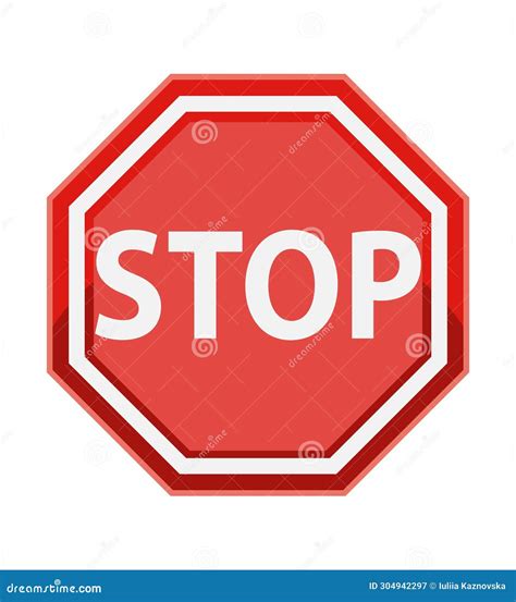 stop road sign for traffic regulation stock vector illustration stock illustration