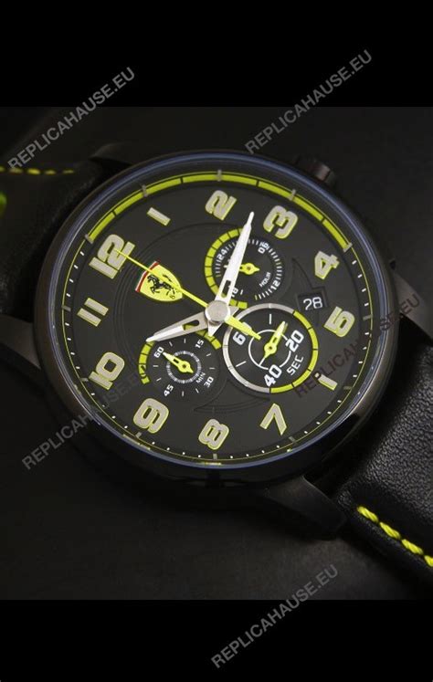 Tissot is the largest traditional swiss watch brand based on volume and is represented in an impressive 160 countries across five continents, but it has never forgotten its roots. Top Grade Scuderia Ferrari Heritage Chronograph Watch in Black Steel