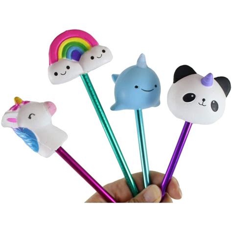 Curious Minds Busy Set Of 4 Cute Mystical Unicorn Creatures Pens