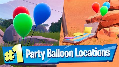 Pop Party Balloon Decorations Locations Fortnite 14 Days Of Summer
