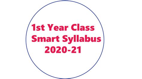 2nd year english smart syllabus 2021 consists of thy dying sun, why boys fail in college, on destroying books, hunger and population explosion, louis pasteur etc while grammar & composition includes letters, comprehension and story writing. 1st Year Class Smart Syllabus Punjab Borad 2020-21