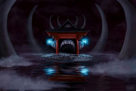 MALEVOLENT SHRINE! Had a lot of fun painting this! Enjoy as a desktop