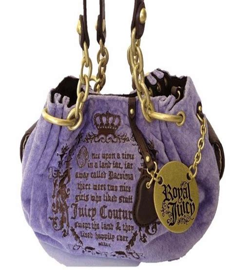 Juicy Couture Purple Velour Handbag Purple Handbags Branded Handbags