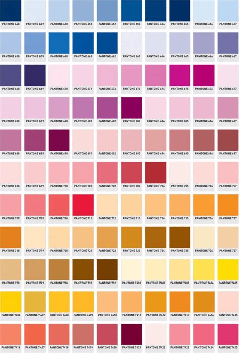 Free Printable Color Chart