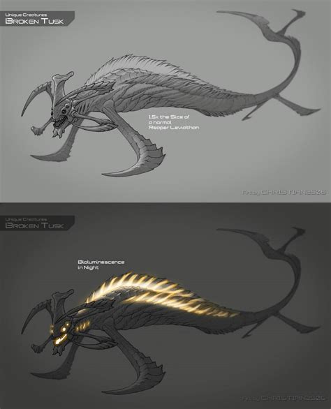 Image Result For Reaper Leviathan Subnautica Concept Art Alien