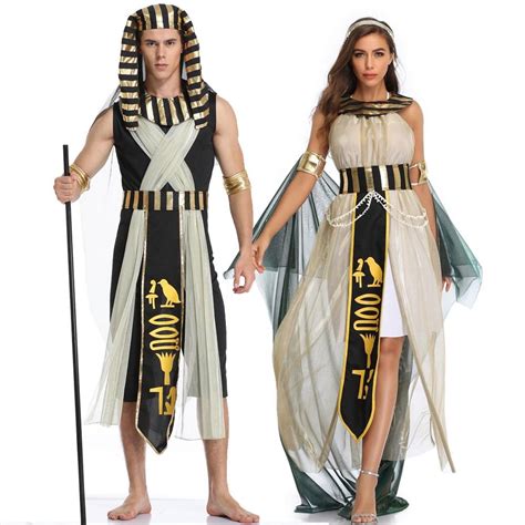 Umorden Halloween Costumes Ancient Egypt Egyptian Pharaoh King Empress Cleopatra Queen Costume