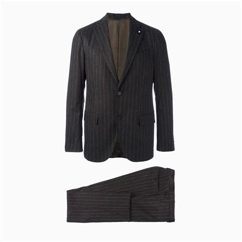 Lardini Mens Pinstripe Suit Brown Pinstripe Formal Suits Mens Formal Suits You Mens Suits