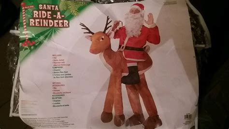 Santa Ride On Reindeer Adult Fancy Dress Costume In Selkirk Scottish