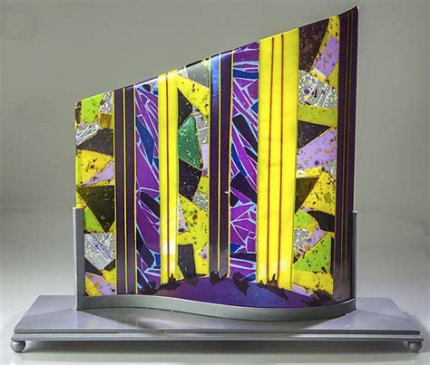 Purple Wave By Varda Avnisan Art Glass Sculpture Artful Home Glass Art Sculpture Glass