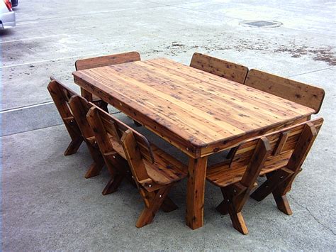Garden furniture house stock a range of wooden garden benches that combine classic design with durability. Excellent Rustic Wood Outdoor Furniture Image Design Wooden Patio And Modern Table Reclaimed ...