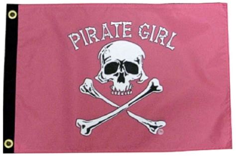 flappin flags 12 by 18 inch pirate girl pirate flag