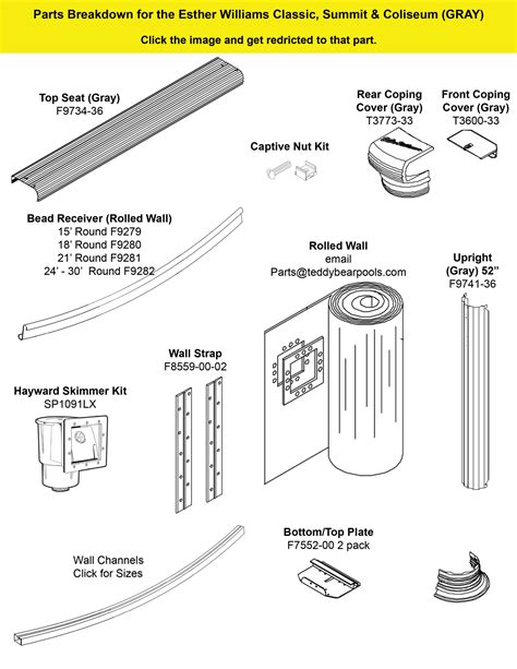 Doughboy Above Ground Swimming Pool Parts